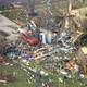 Tornado damage in Kokomo, Indiana, August 24, 2015. (Image: Nicole Misencik/WTHR 13 via AP)